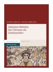 Buchcover dunkelroter Hintergrund mit weißem Überschriftenfeld, darunter ein Bild eines Mosaiks auf dem zentral eine Person zu sehen ist, umrahmt von Tieren, zwei weiteren Personen und Früchten