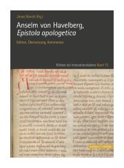 Das obere Drittel des Buchcovers ist in dunkelgrau gehalten, die Titelschrift ist weiß, Herausgeber und Untertitel in gelber Schrift. Die unteren zwei Drittel des Covers bildet ein Foto einer mittelalterlichern Abschrift in schwarzer Schrift mit rotem Initial.