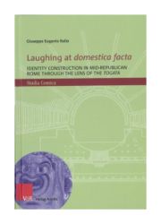 Hellgrünes Buchcover mit roter Titelschrift. Weiße Zeichnung eines Theatergrundrisses im Hintergrund. Unten links ein blauer Kreis mit der Abbildung einer antiken Theatermaske.