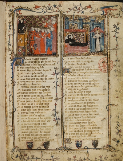 Pelerinage de vie humaine, Heidelberg Cod. Pal. lat. 1969, fo1r