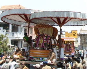 Prozession beim Tempelfest des Ekambaranatha-Tempels