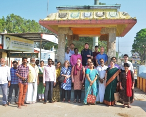 Gruppenbild der Teilnehmer der Exkursion nach Kanchipuram