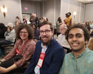 L to R: Ute Hüsken, Jonas Buchholz and Aneesh Raghavan