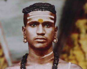 A photo of Sivasamy Tesikar (1896-1975), the last Tesikar in the lineage of Kaccālaiyar