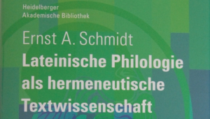Cover E. A. Schmidt - Lateinische Philologie kl
