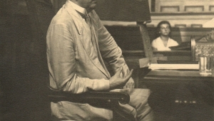 Schwarz weiß Fotografie von Karl Jaspers 1930 in Heidelberg