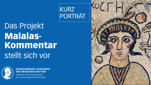 Thumbnail für das Kurzporträt zum Malalas-Kommentar auf YouTube