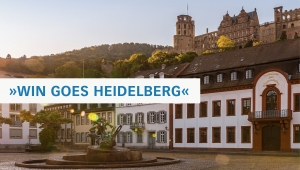 Poster "WIN goes Heidelberg": Das Akademiegebäude in Heidelberg