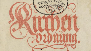 Kirchenordnung Ottheinrich 1556 Ausschnitt