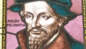 Philipp Melanchthon, Fensterbild der Musik- und Singschule Heidelberg