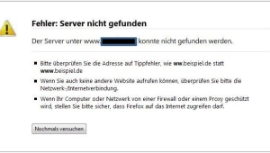 Server nicht gefunden